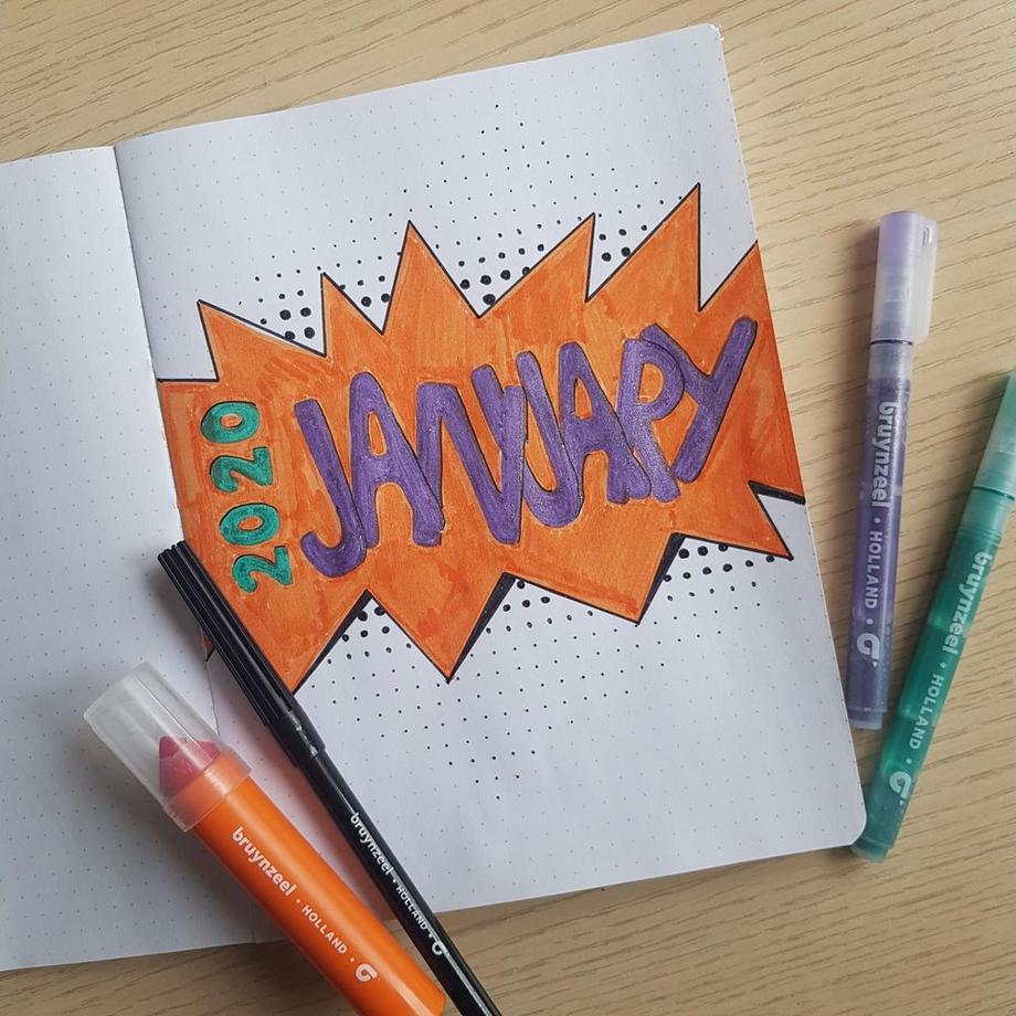 Bruynzeel BRUYNZEEL Glitzer Fasermalerset  6 Farben  