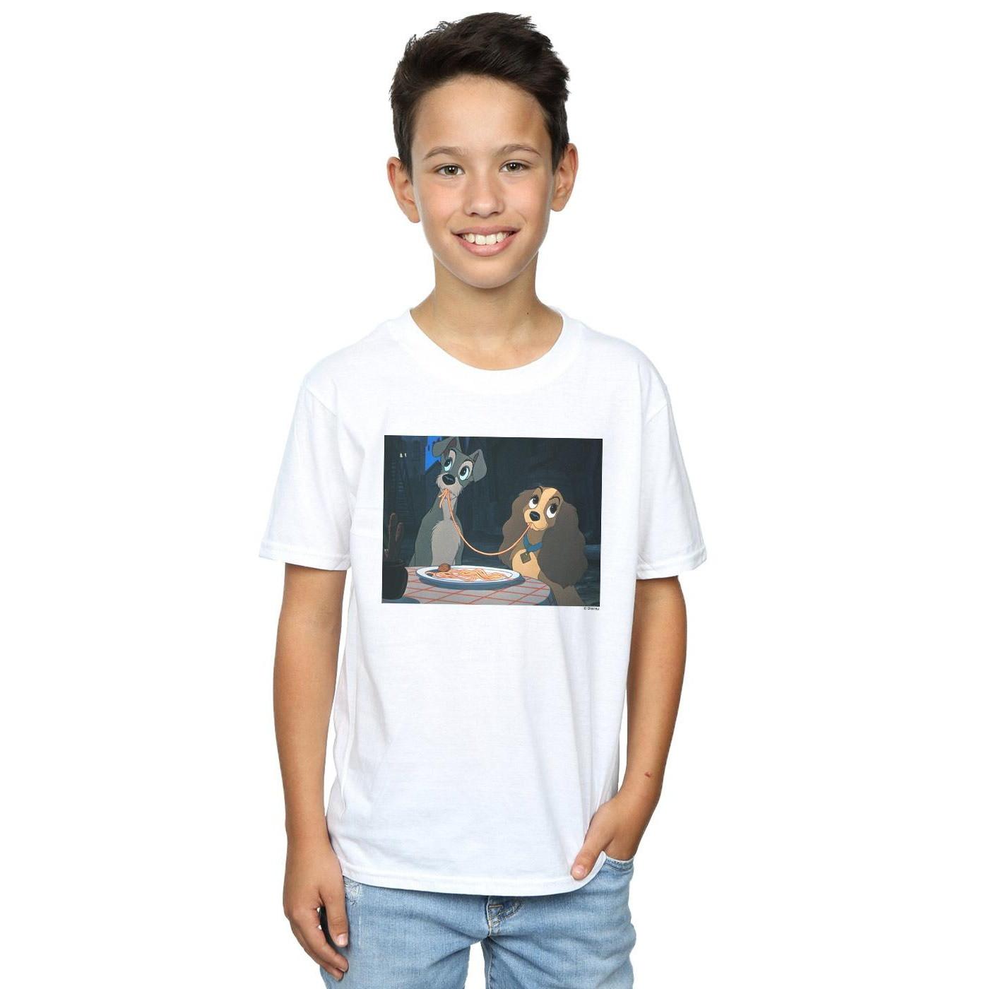 Disney  Lady And The Tramp Spaghetti Slurp TShirt 