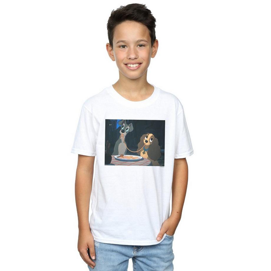 Disney  Lady And The Tramp Spaghetti Slurp TShirt 