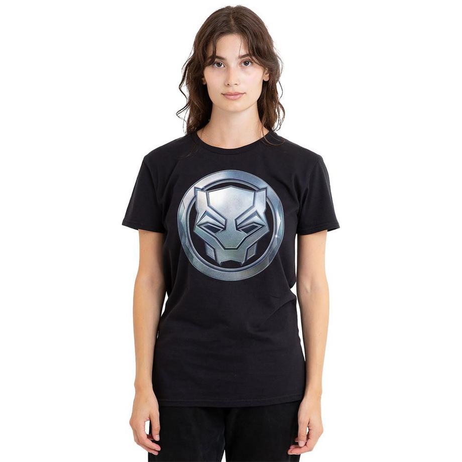 Black Panther Icon T-Shirt mit Grafikdruck  