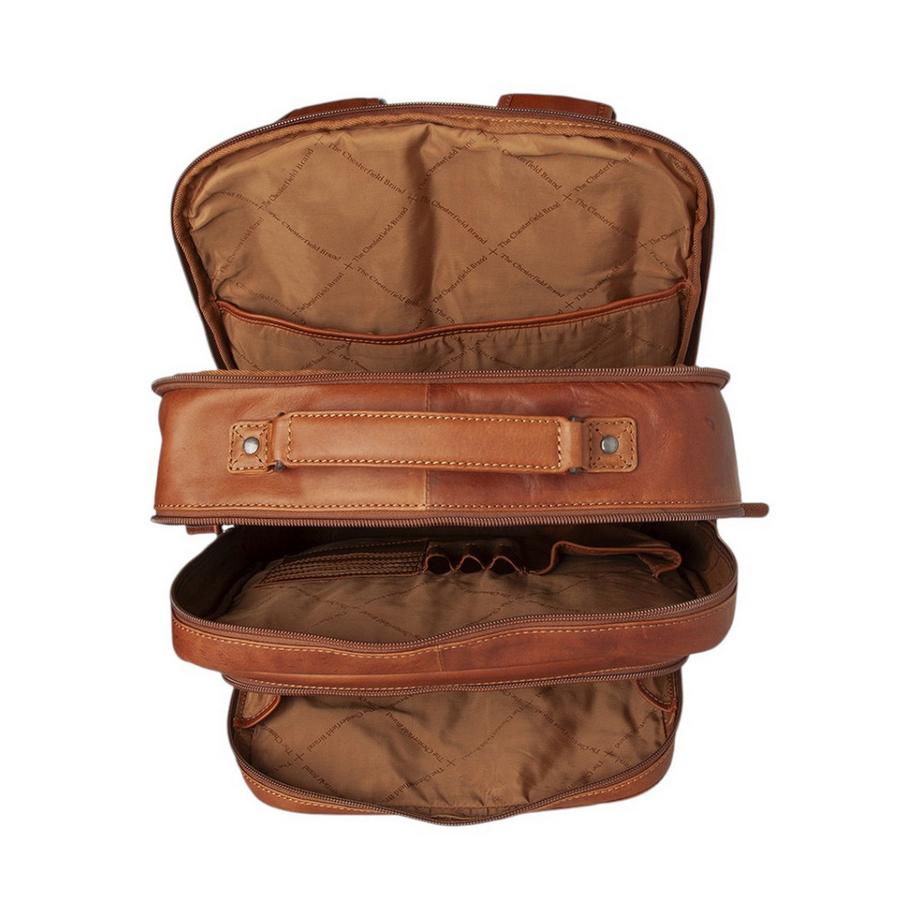 Chesterfield Lennox Leder Laptoprucksack Cognac  