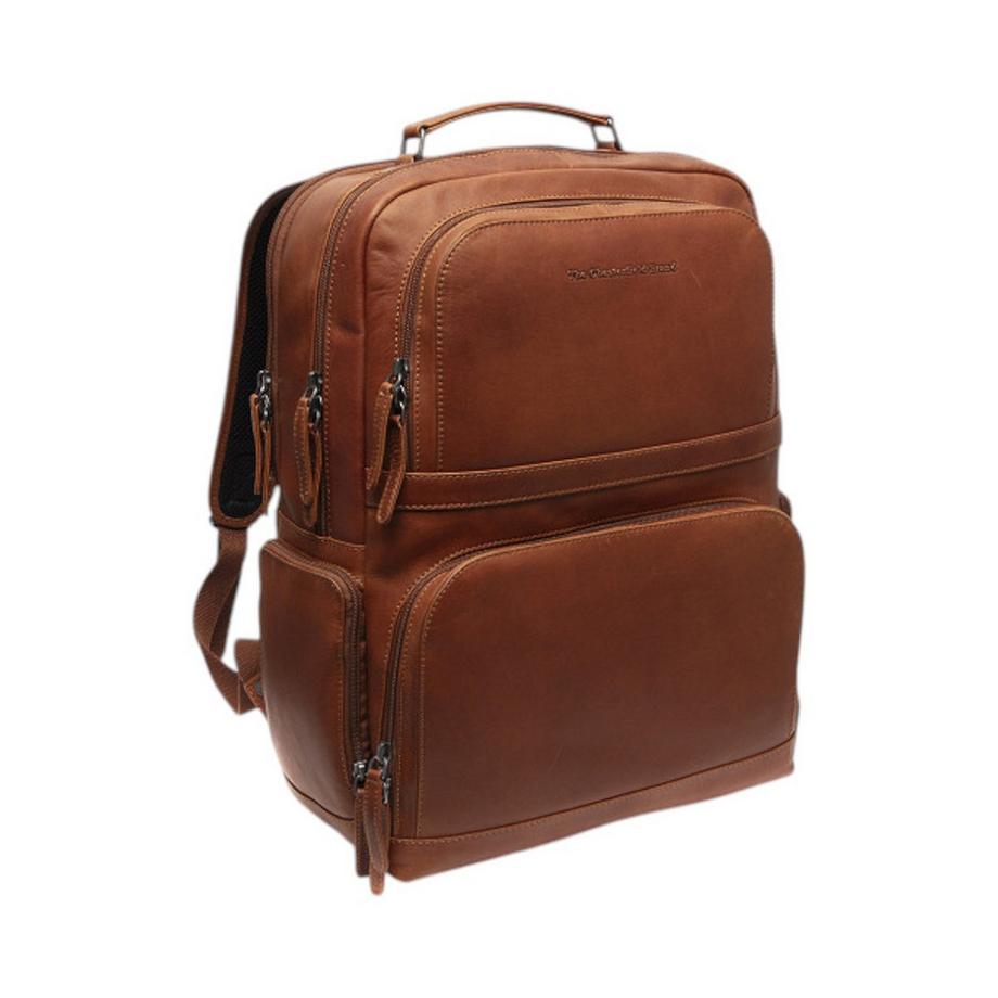 Lennox - Laptoprucksack Leder Cognac