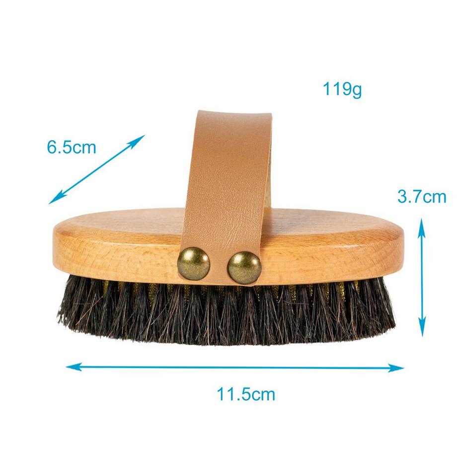 Intirilife  Intirilife Brosse Corporelle avec Poils Naturels 