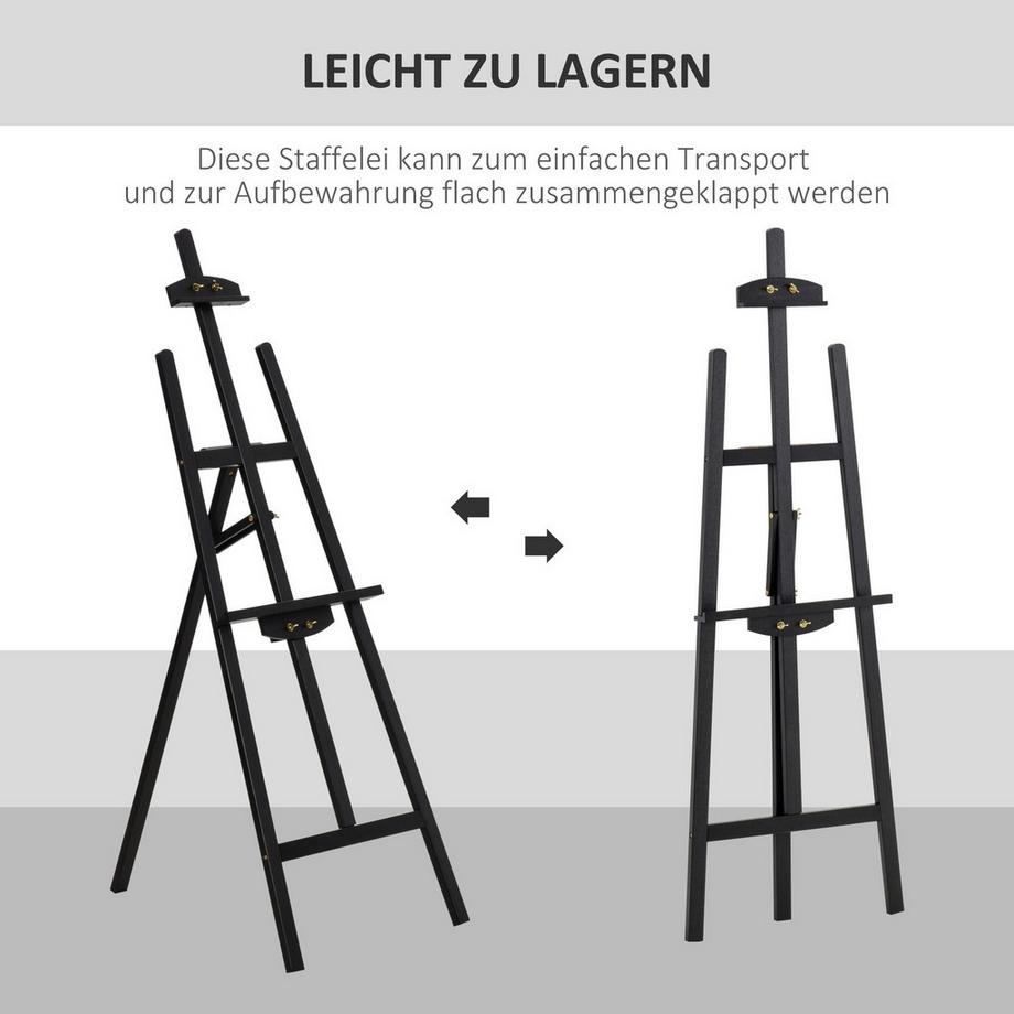Northio Chevalet Chevalet Assis Et Debout En Bois De Pin, Réglable À 90°, Pour Peinture Artistique, Pliable  