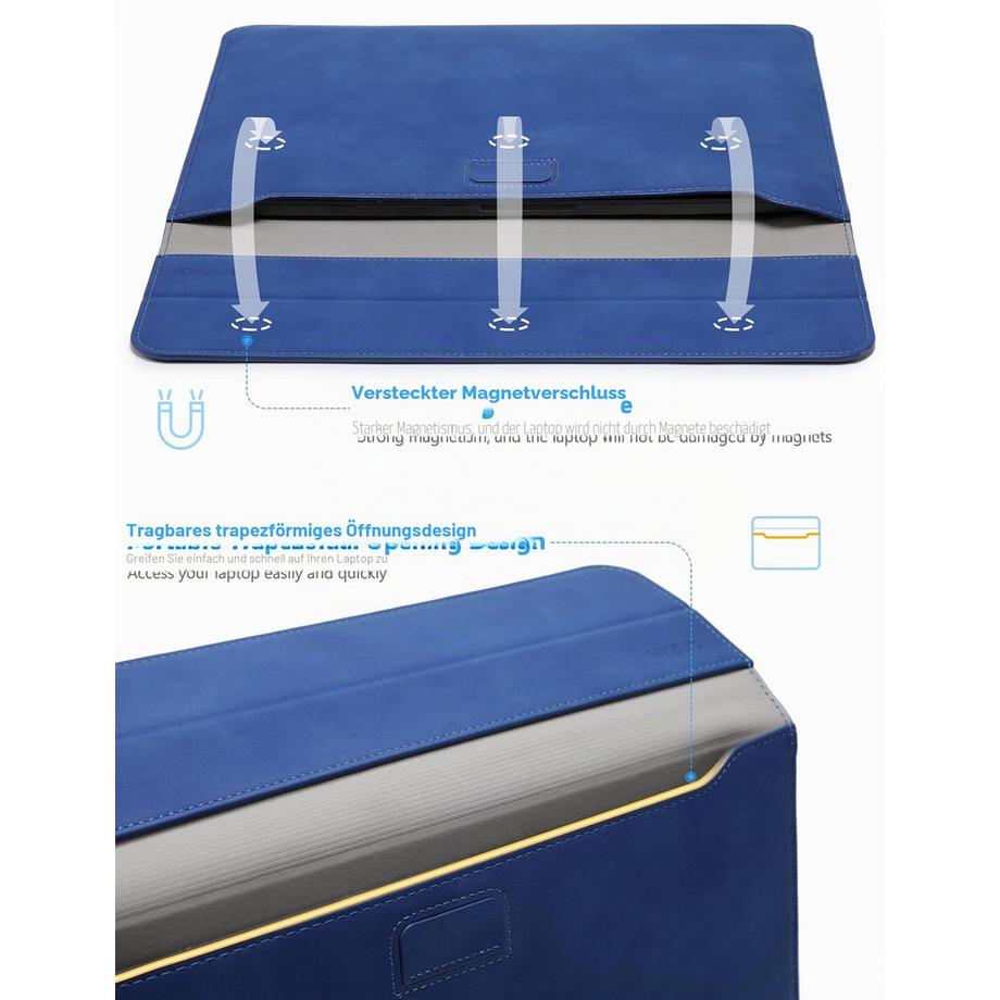 Only-bags.store Fodero per laptop con supporto  