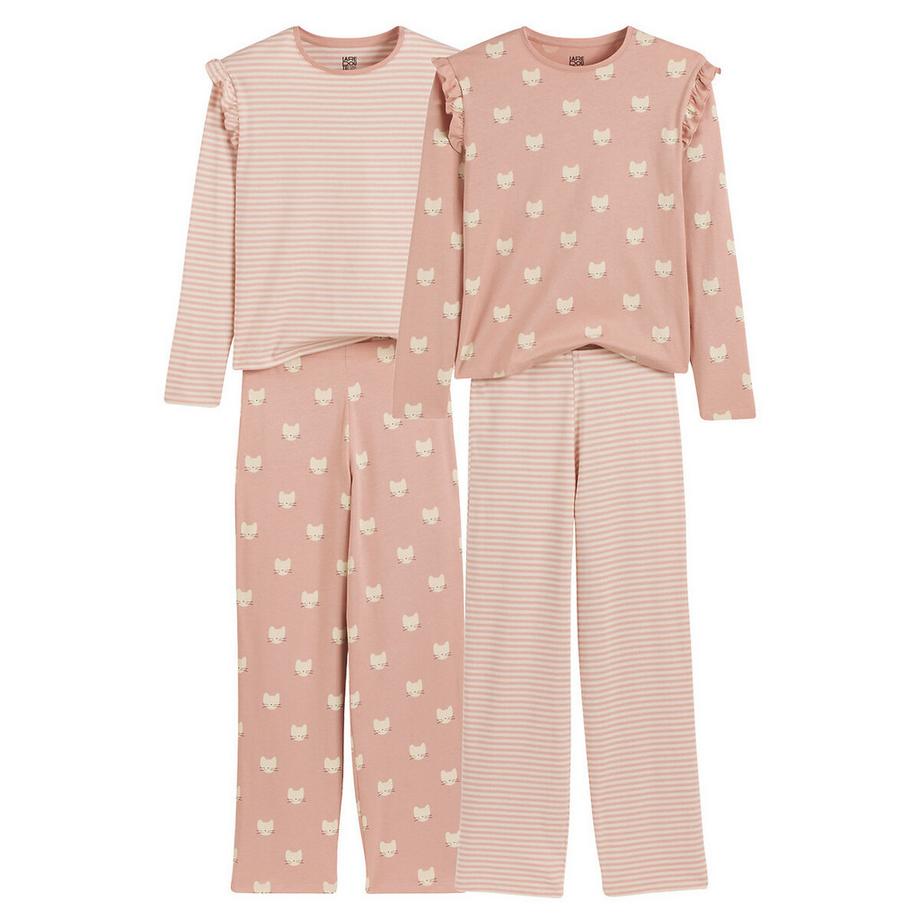 La Redoute Collections  Lot de 2 pyjamas coton 