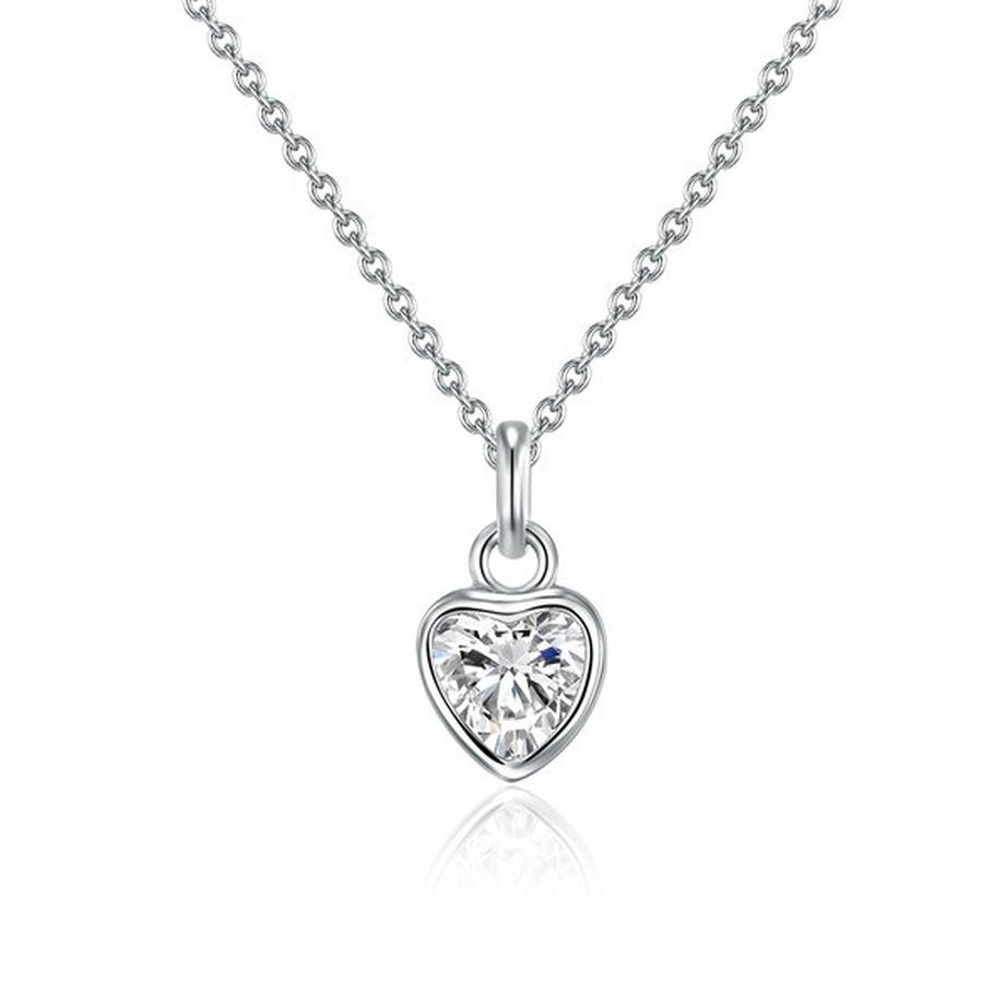 Femme Collier en argent Coeur