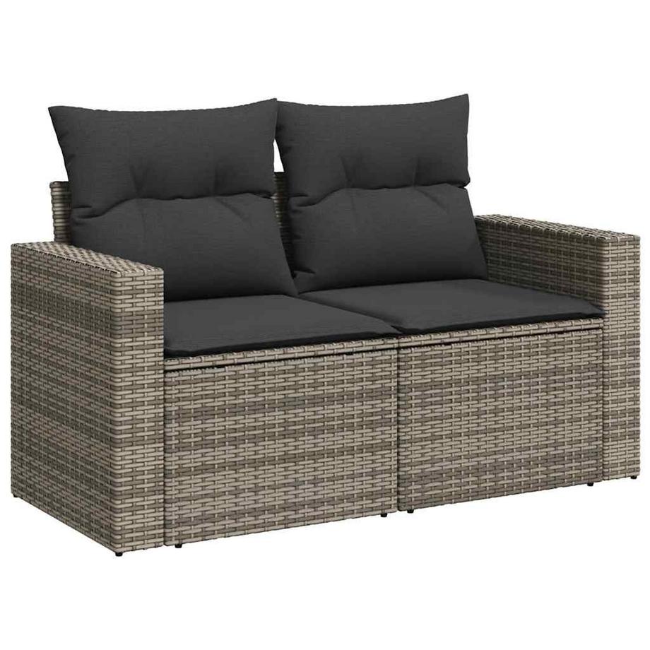 VidaXL set di divani da giardino Polirattan  