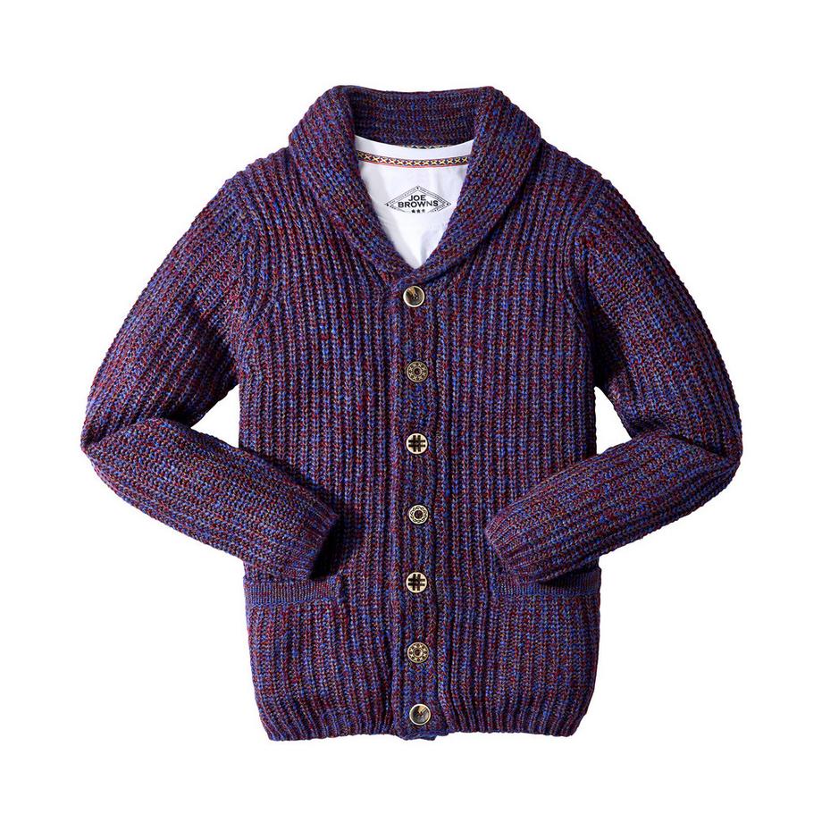 Joe Browns Stilvolle Strickjacke Schalkragen  