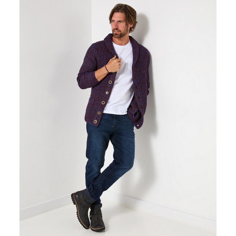 Joe Browns Stilvolle Strickjacke Schalkragen  