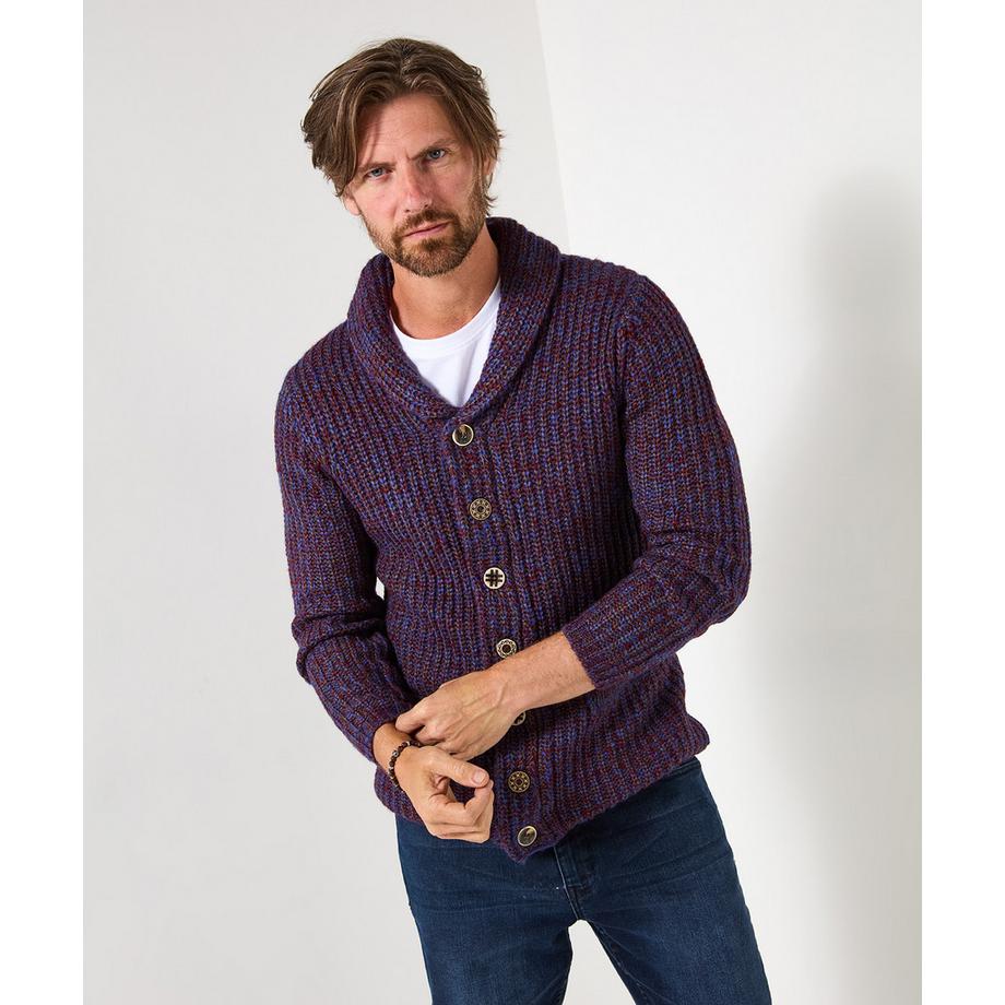 Joe Browns Stilvolle Strickjacke Schalkragen  