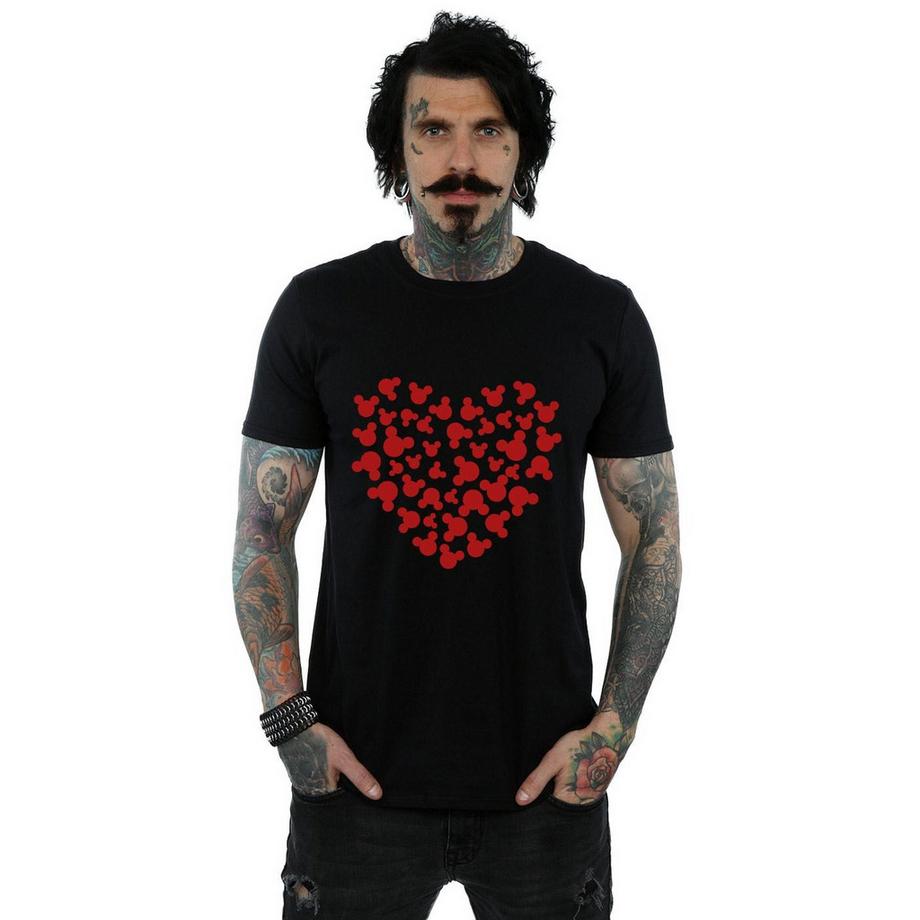 Disney Mickey Mouse Cuore T-Shirt Stampata  