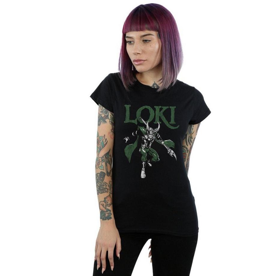 MARVEL Loki Grafikdruck T-Shirt  