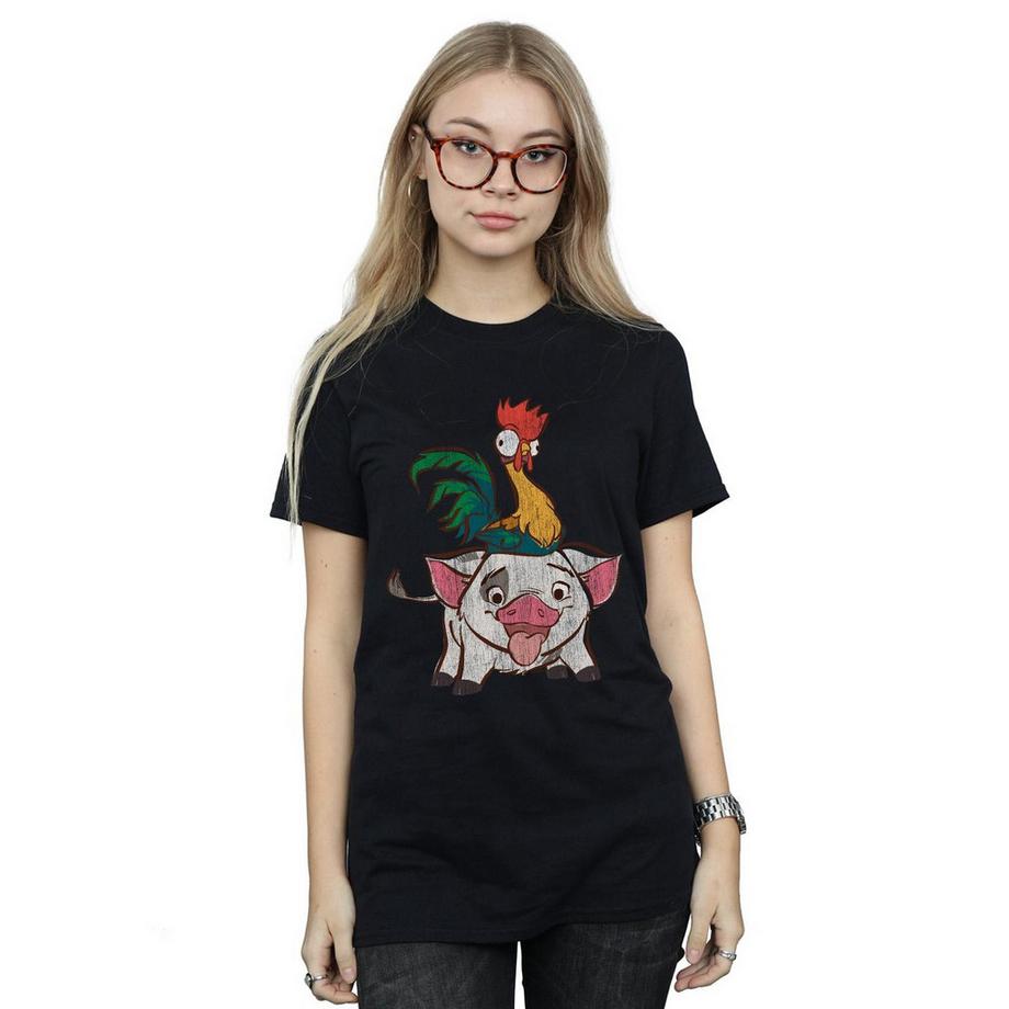 Disney Moana Pua e Hei Hei T-Shirt stampata  