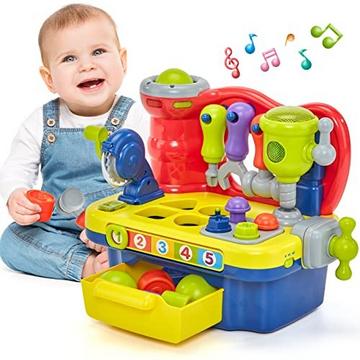 Jouets pour bébés à partir de 1 an, établi pour enfants, cube de motricité avec jouet lumineux musical