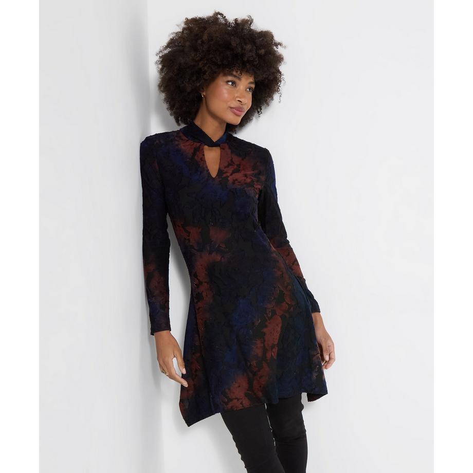 Joe Browns Tunika mit Stehkragen und floralem Jacquard  