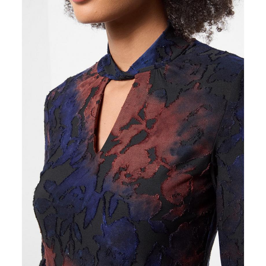 Joe Browns Tunika mit Stehkragen und floralem Jacquard  