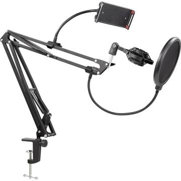 Mikrofonständer, Pop-Filter und Telefonhalter