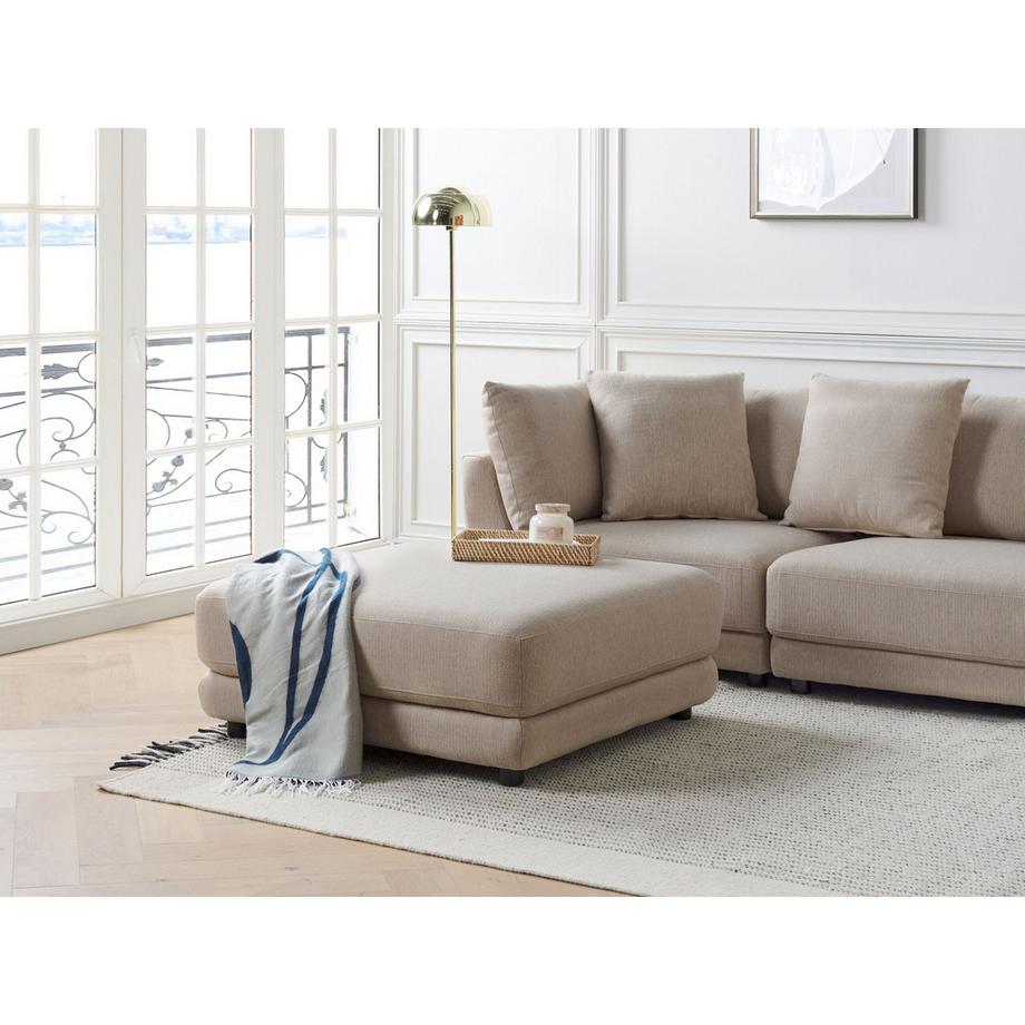 Beliani Ottomane aus Stoff Klassisch SIGTUNA  