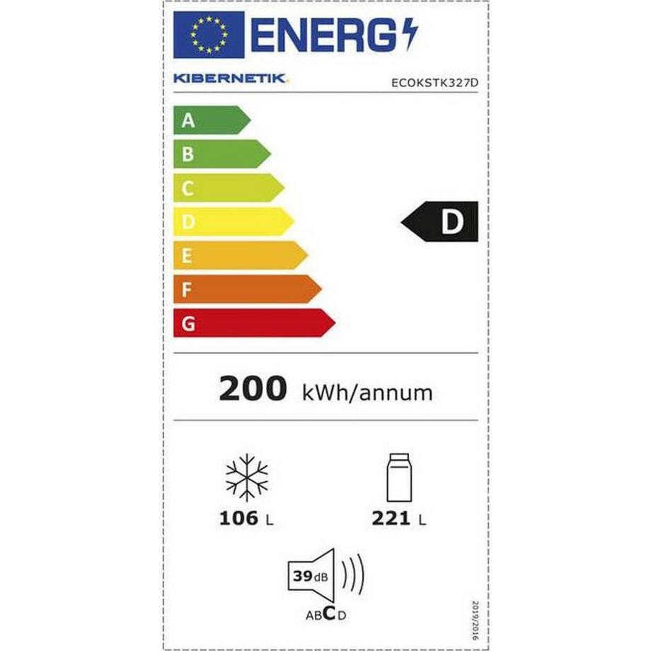Kibernetik Réfrigérateur-congélateur FSP 327 litres No Frost (D)  