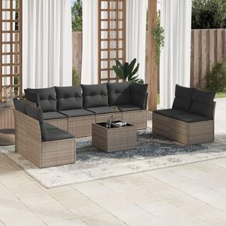 VidaXL set divano da giardino Polirattan  