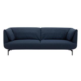 Vente-unique Sofa 3-Sitzer - Stoff - Blau - ANGELINA  