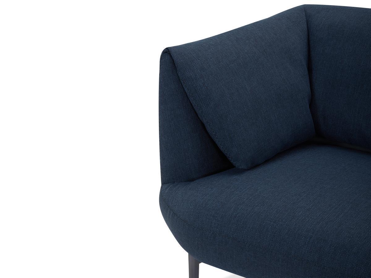 Vente-unique Sofa 3-Sitzer - Stoff - Blau - ANGELINA  