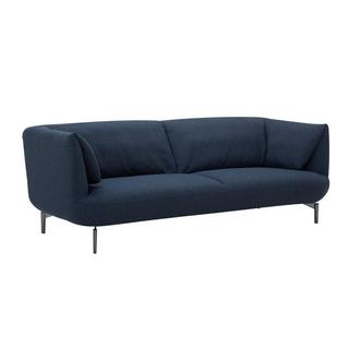 Vente-unique Sofa 3-Sitzer - Stoff - Blau - ANGELINA  