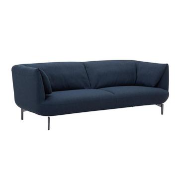 Sofa 3-Sitzer - Stoff - Blau - ANGELINA