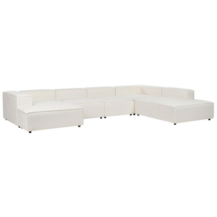 Beliani Canapé d'angle en Bouclé Moderne APRICA  
