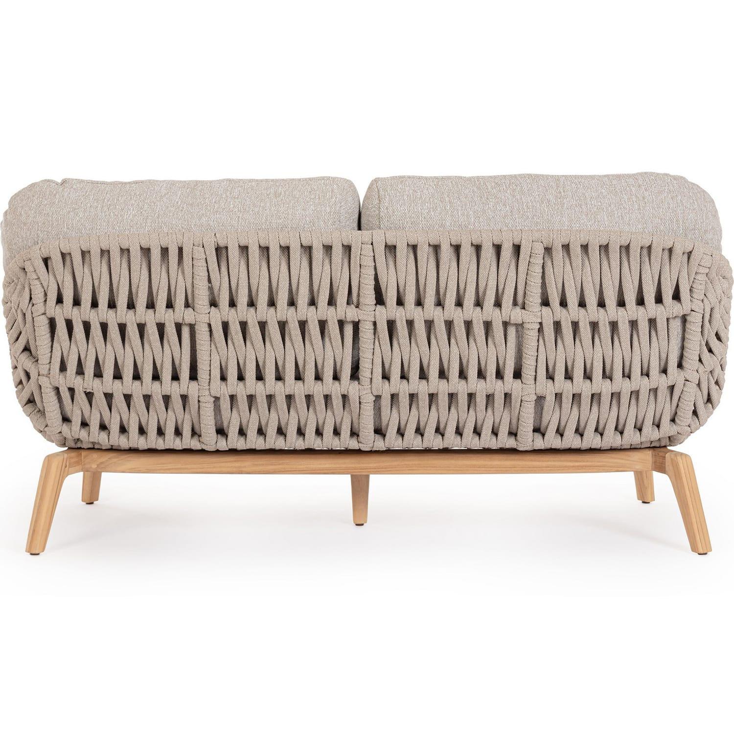 mutoni Gartensofa Tamires 3-Sitzer Teakholz  