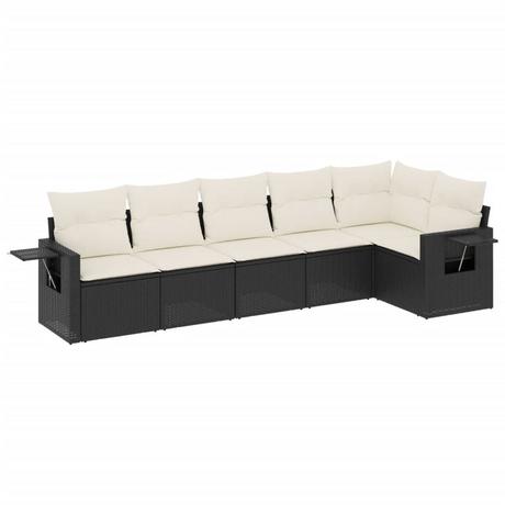 VidaXL set divano da giardino Polirattan  