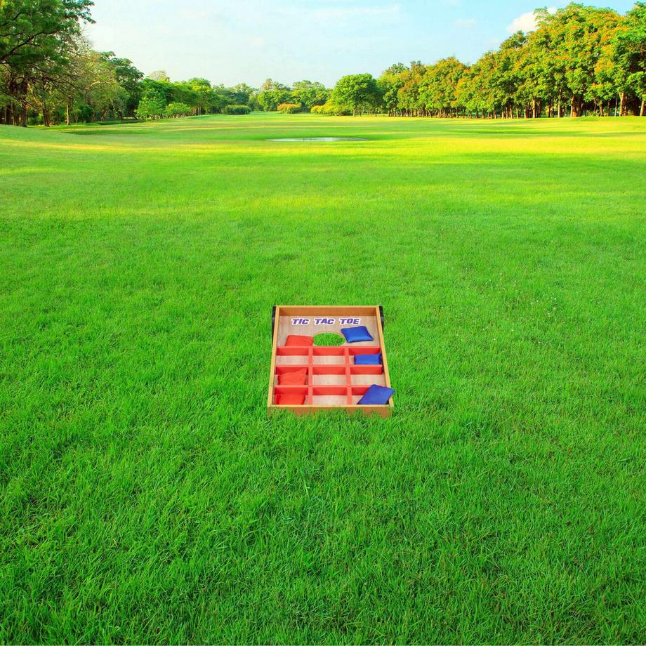 B2X  2-in-1 Wurfspiel Cornhole & Drei in einer Reihe 