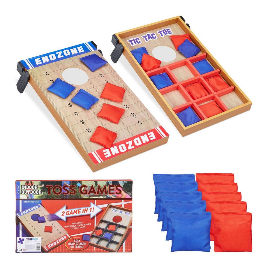 B2X  2-in-1 Wurfspiel Cornhole & Drei in einer Reihe 