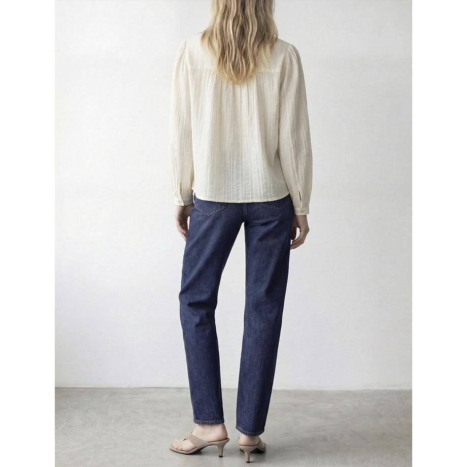 VILA Bluse Mao-Kragen  