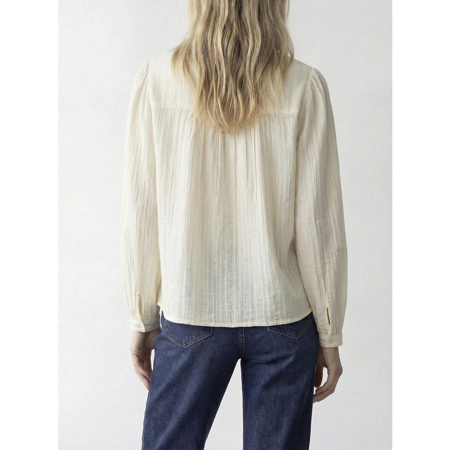 VILA Bluse Mao-Kragen  