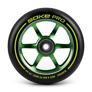 B2X  Roues vertes pour scooter 110 mm, pack de 2 