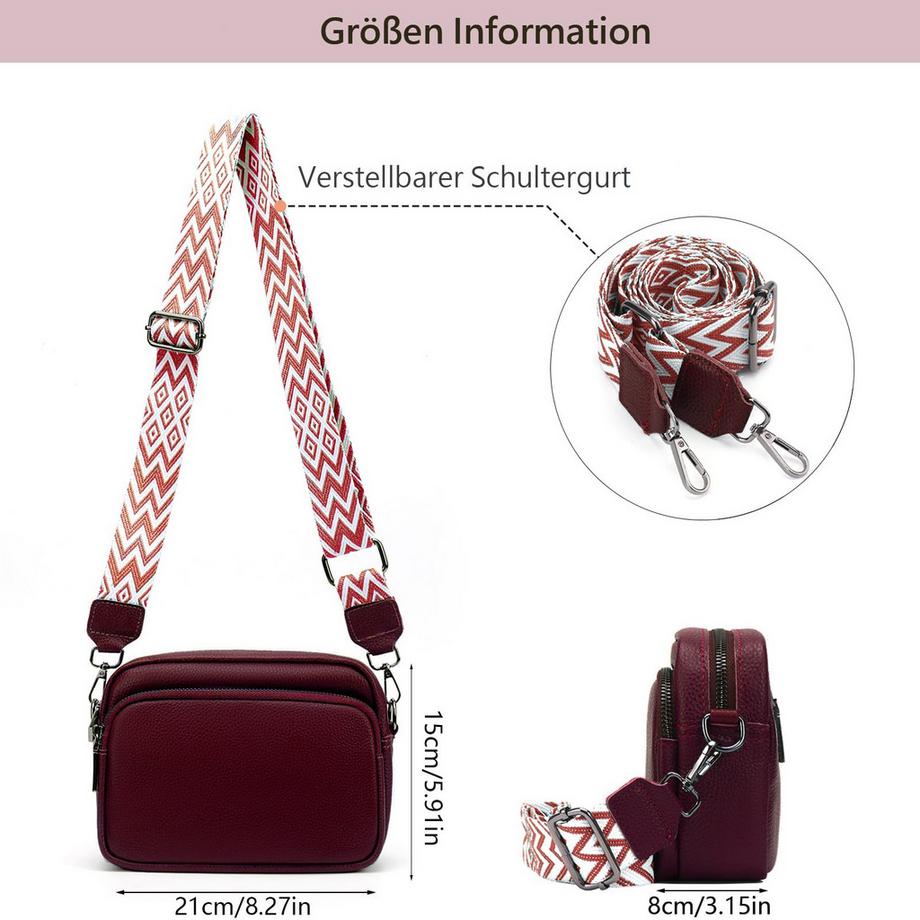 Only-bags.store Crossbody Bag mit gemustertem Riemen  