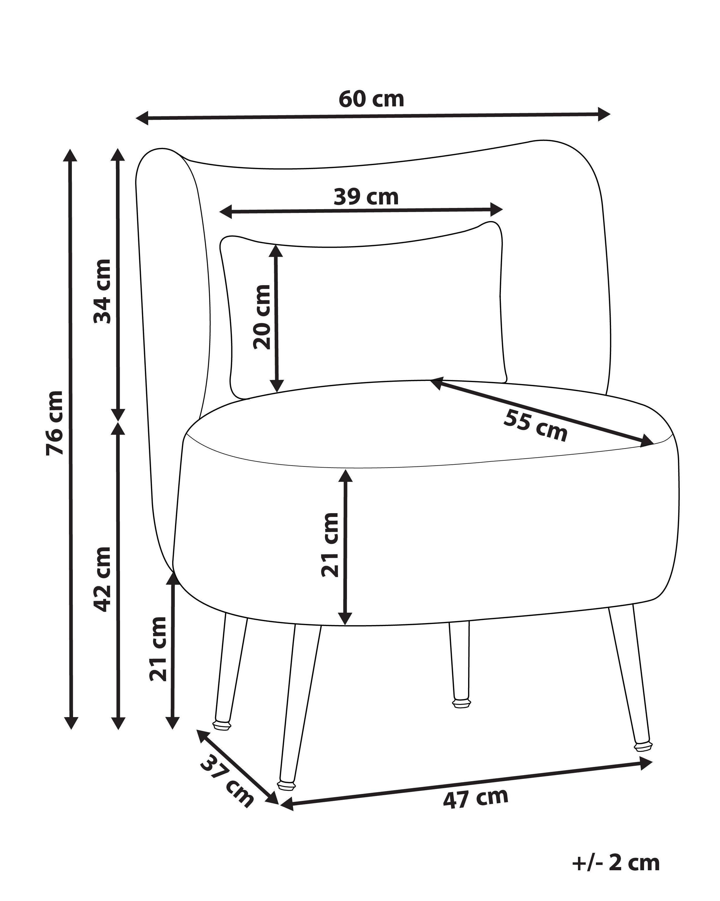 Beliani Fauteuil en Bouclé Rétro OTSBY  