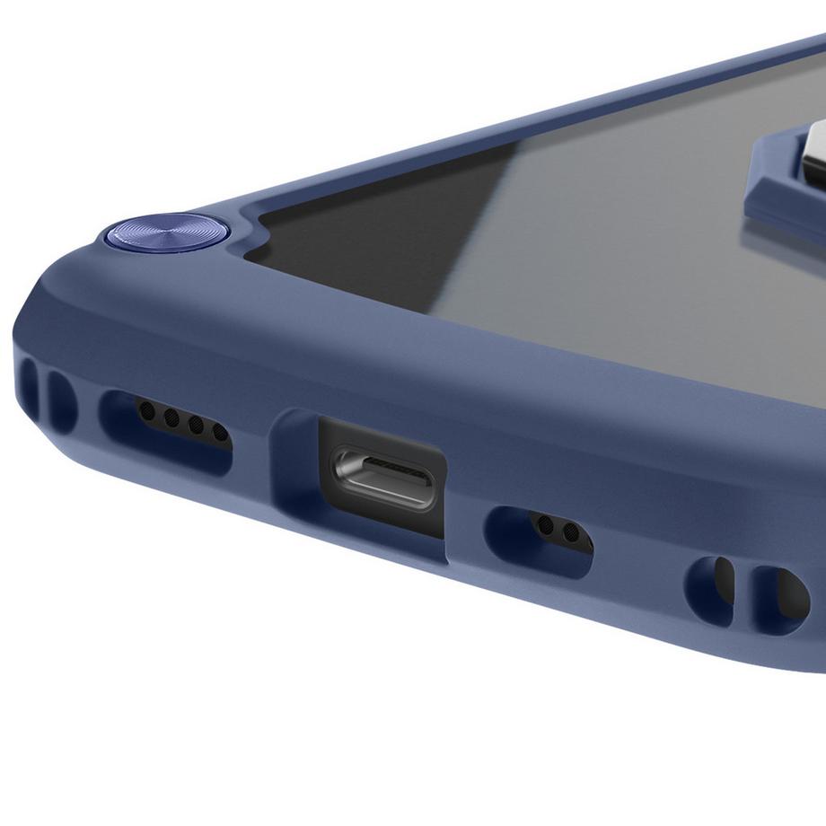 Avizar  Hülle mit Ring iPhone 16e Blau 