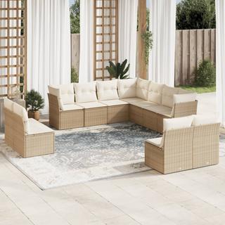 VidaXL set divano da giardino Polirattan  