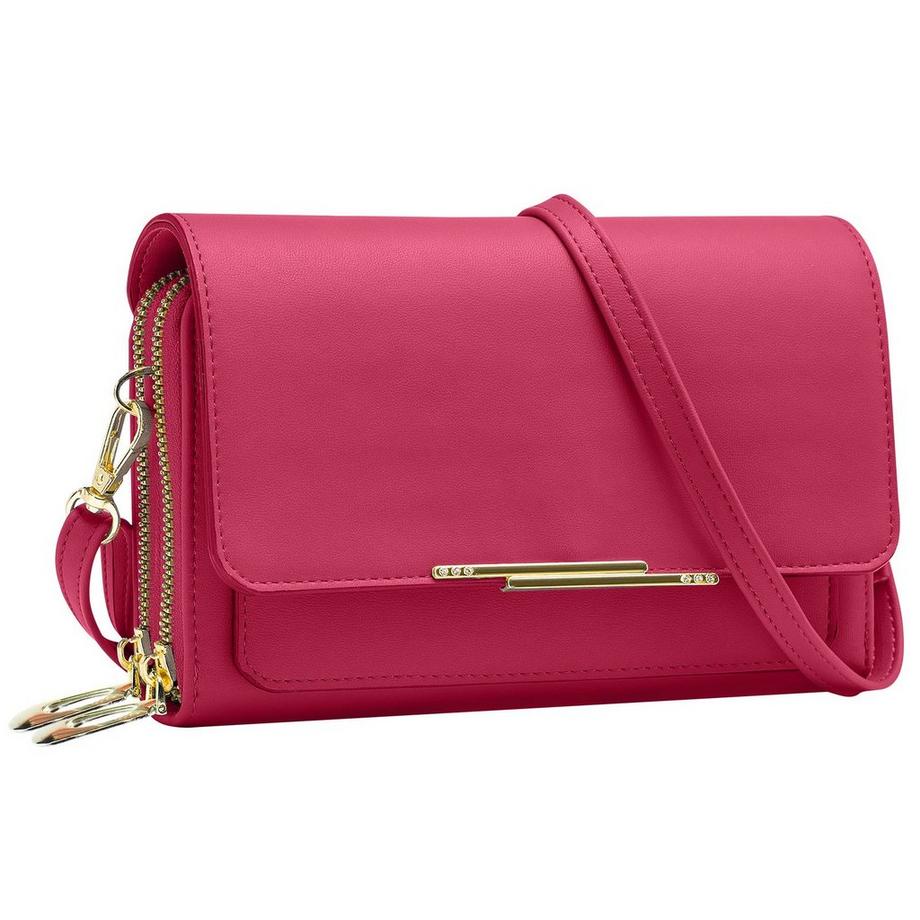 Avizar  Sacoche Bandoulière en Simili Cuir Rose 