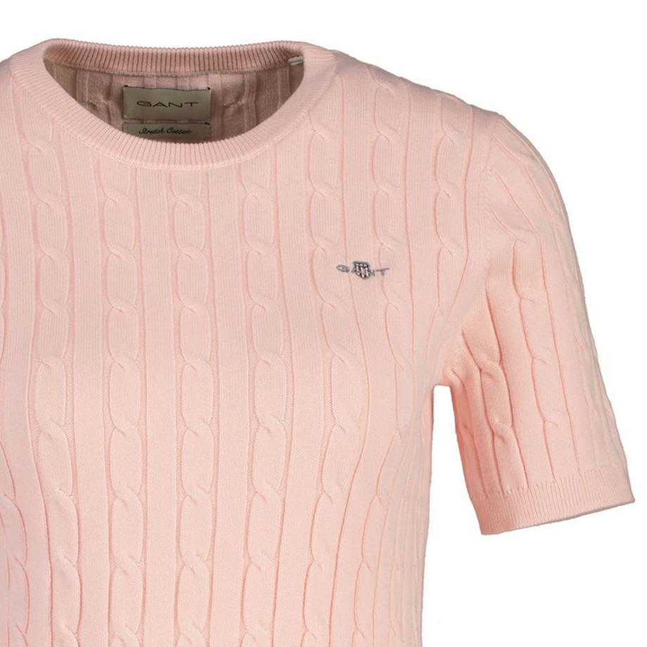GANT Stretch Cotton Cable C-Neck T-Shirt  