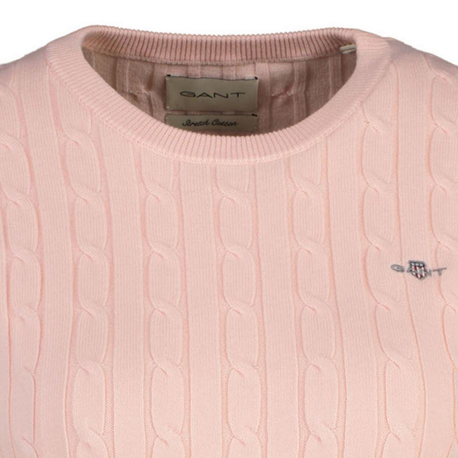 GANT Stretch Cotton Cable C-Neck T-Shirt  
