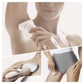 BRAUN Epilateur électrique  Silk Epil 9 Flex 9010 3D Blanc  