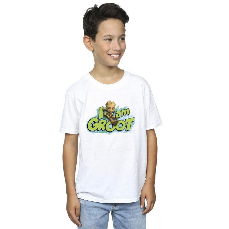 MARVEL  Guardians Of The Galaxy I Am Groot Maglietta Salto 