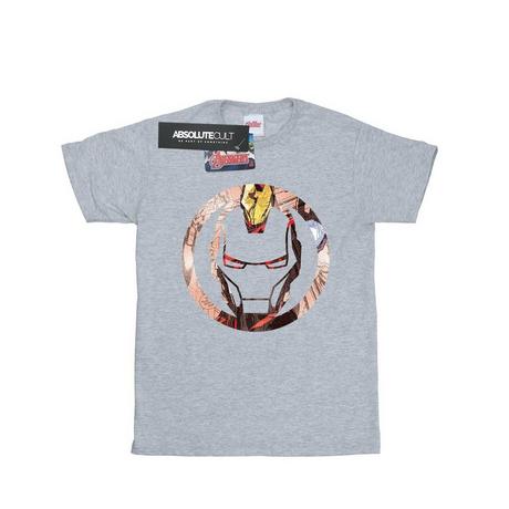 Iron Man Iron Man Masque Logo T-Shirt  