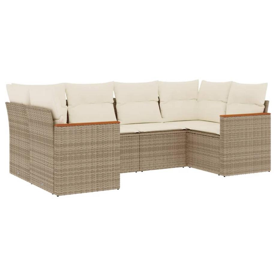 set divano da giardino Polirattan
