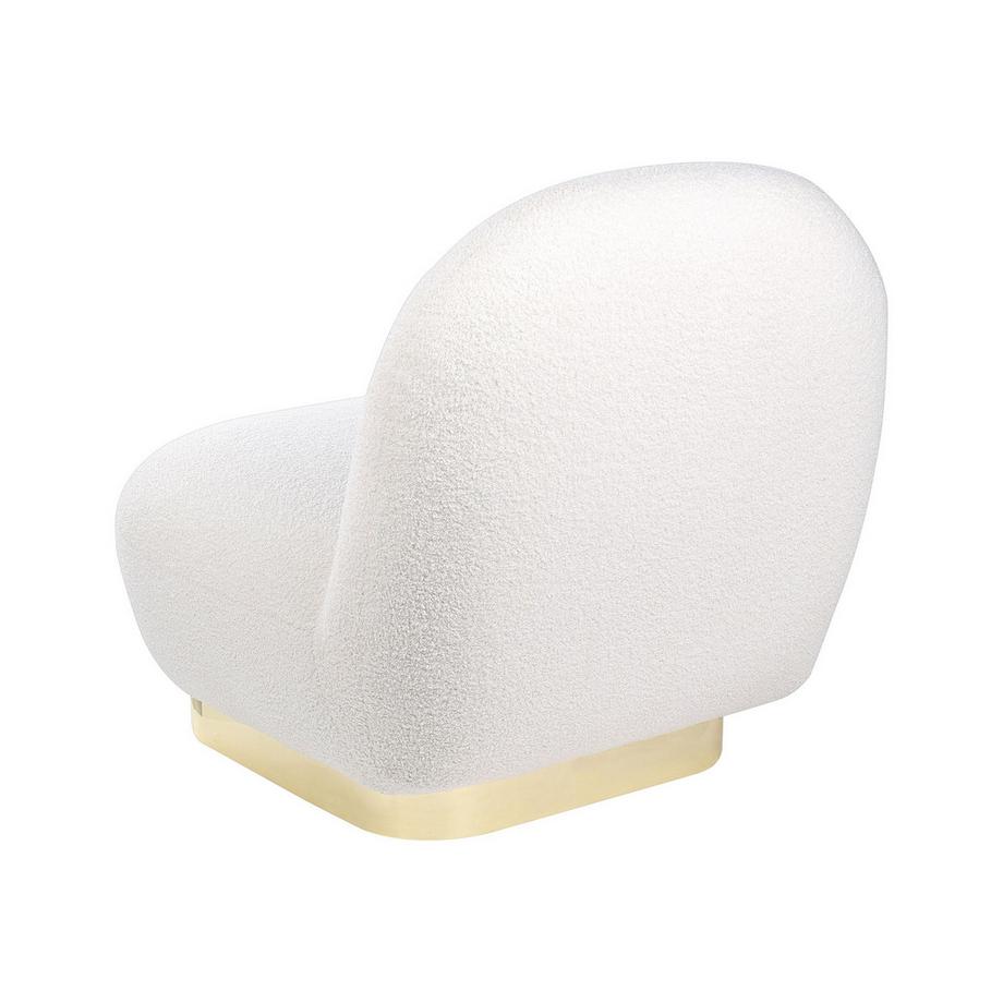 Beliani Fauteuil en Bouclé Moderne LOVIISA  