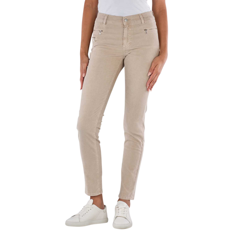ANGELS Malu Slim Fit Zip Pantaloni in Velluto a Coste  